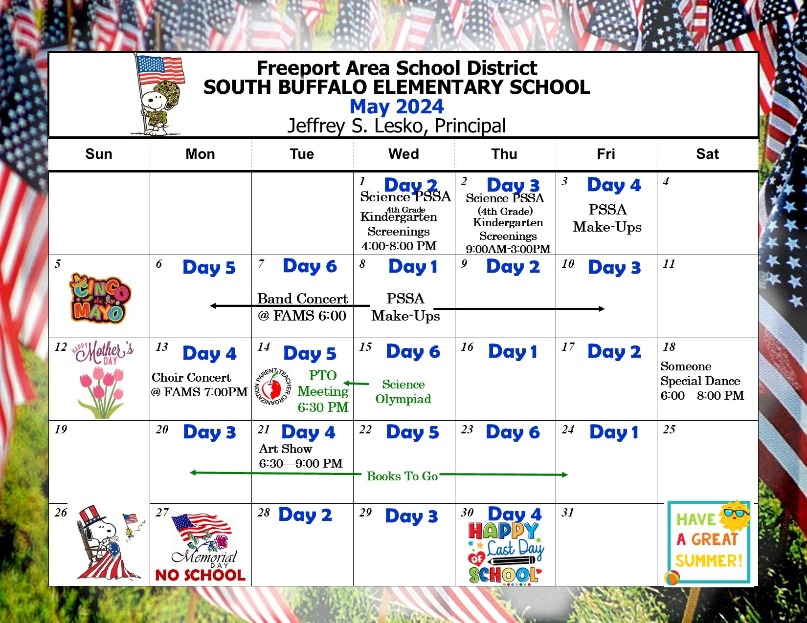South Buffalo School Calendar